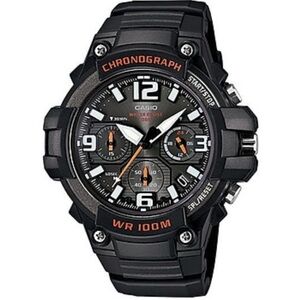 Casio Heavy Duty Chronograph Analog Watch, Black (MCW100H-1AV)  WR100M